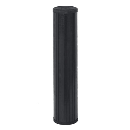 Matta rektangulär svart 100x400 cm bambu