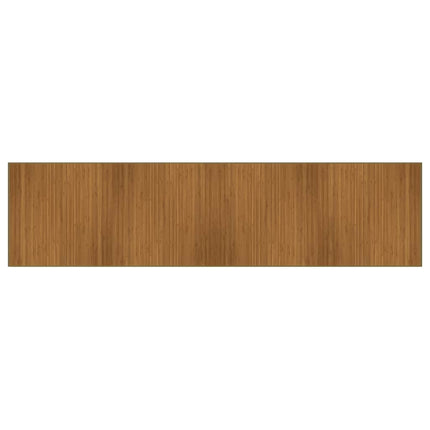 Matta rektangulär brun 100x400 cm bambu