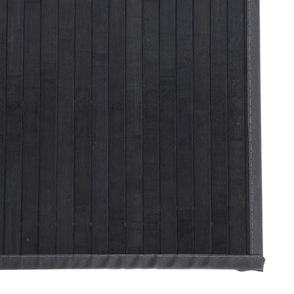 Matta rektangulär grå 100x400 cm bambu