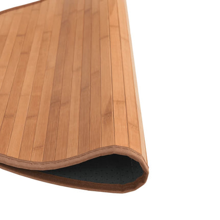 Matta rund natur 60 cm bambu