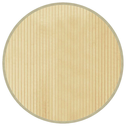 Matta rund ljus naturlig 60 cm bambu