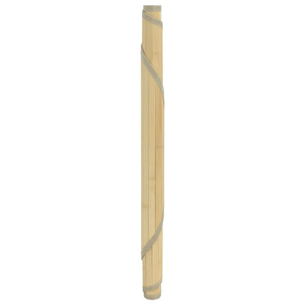 Matta rund ljus naturlig 60 cm bambu