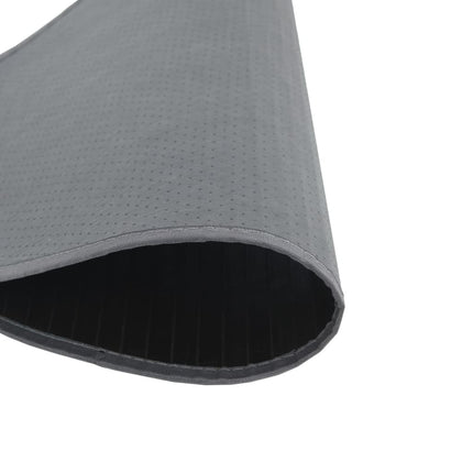 Matta rund grå 60 cm bambu