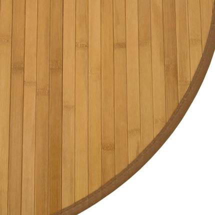 Matta rund natur 80 cm bambu