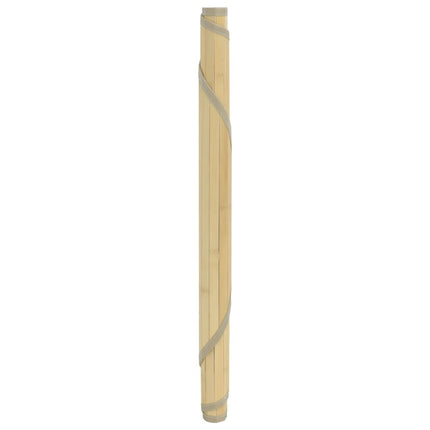 Matta rund ljus naturlig 80 cm bambu
