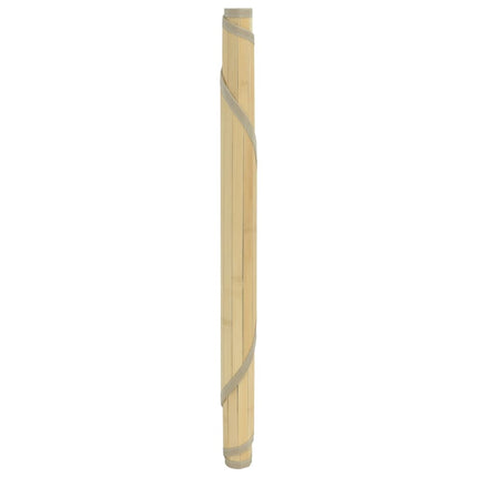 Matta rund ljus naturlig 100 cm bambu