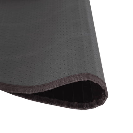 Matta rund mörkbrun 100 cm bambu