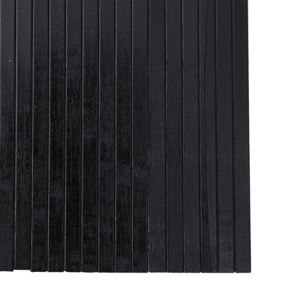 Rumsavdelare svart bredd 250 cm höjd 165 cm bambu