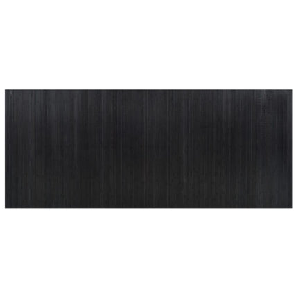 Rumsavdelare svart bredd 400 cm höjd 165 cm bambu