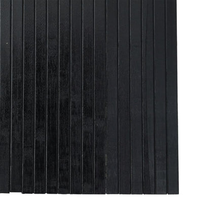 Rumsavdelare svart bredd 400 cm höjd 165 cm bambu