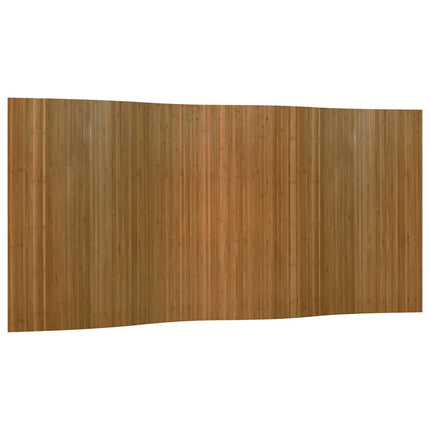 Rumsavdelare brun bredd 400 cm höjd 165 cm bambu