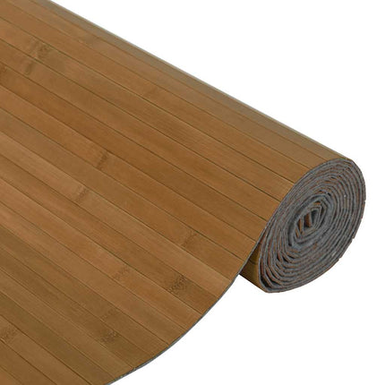 Rumsavdelare brun bredd 400 cm höjd 165 cm bambu