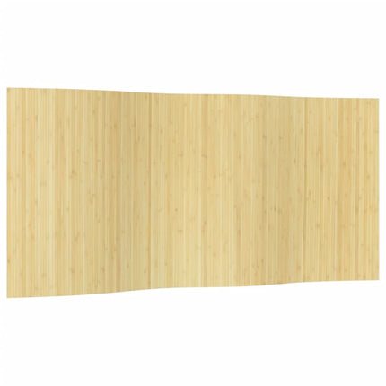 Rumsavdelare ljus naturlig bredd 400 cm höjd 165 cm bambu