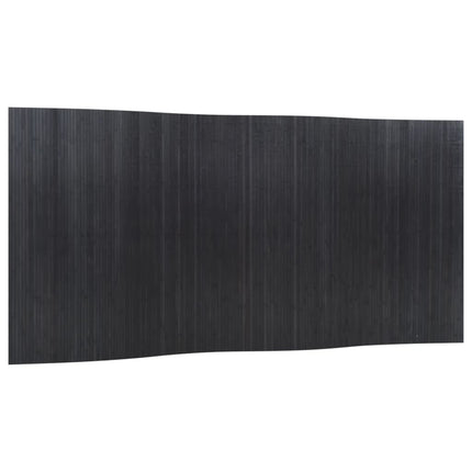 Rumsavdelare grå bredd 400 cm höjd 165 cm bambu
