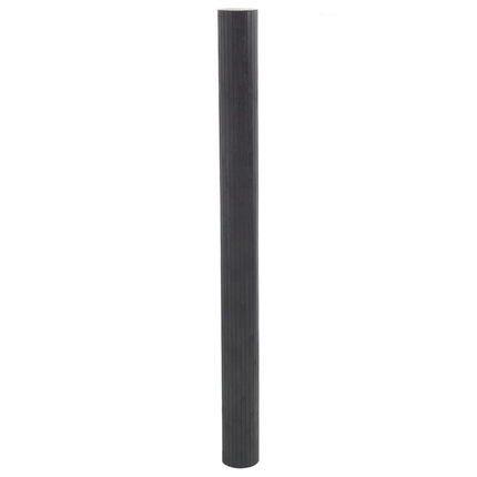 Rumsavdelare grå bredd 400 cm höjd 165 cm bambu