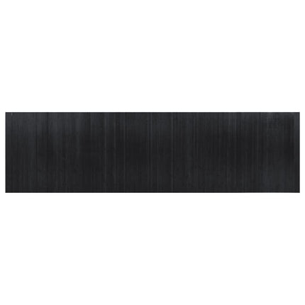 Rumsavdelare svart bredd 600 cm höjd 165 cm bambu