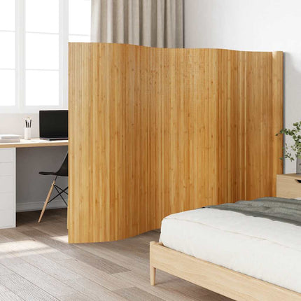 Rumsavdelare naturlig bredd 600 cm höjd 165 cm bambu