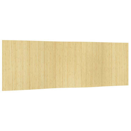 Rumsavdelare ljus naturlig bredd 600 cm höjd 165 cm bambu