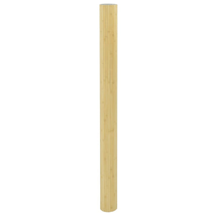 Rumsavdelare ljus naturlig bredd 600 cm höjd 165 cm bambu