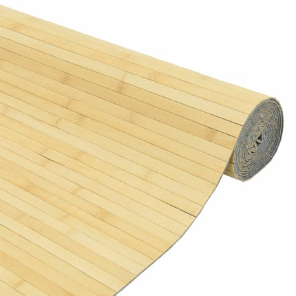 Rumsavdelare ljus naturlig bredd 600 cm höjd 165 cm bambu