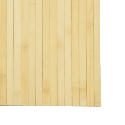 Rumsavdelare ljus naturlig bredd 600 cm höjd 165 cm bambu