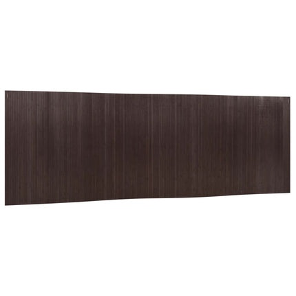 Rumsavdelare mörkbrun bredd 600 cm höjd 165 cm bambu