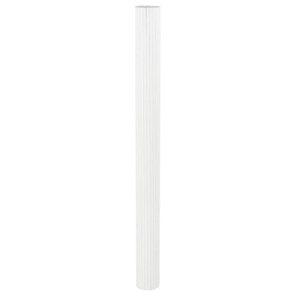 Rumsavdelare vit bredd 600 cm höjd 165 cm bambu