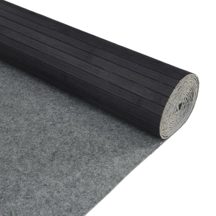 Rumsavdelare grå bredd 800 cm höjd 165 cm bambu