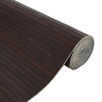 Rumsavdelare mörkbrun bredd 800 cm höjd 165 cm bambu