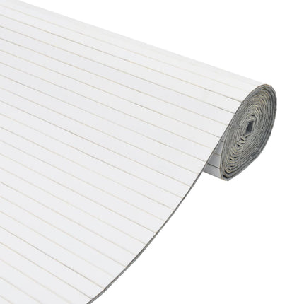 Rumsavdelare vit bredd 800 cm höjd 165 cm bambu
