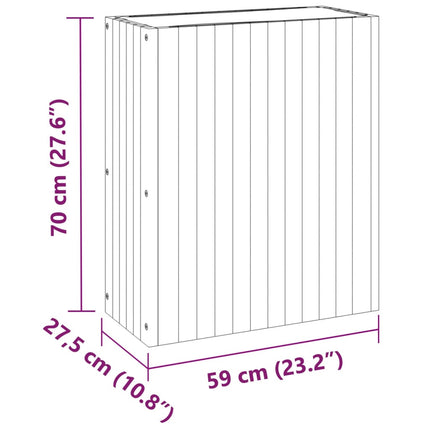 Odlingslåda 55 x 23,5 x 30,5 cm massivt akaciaträ
