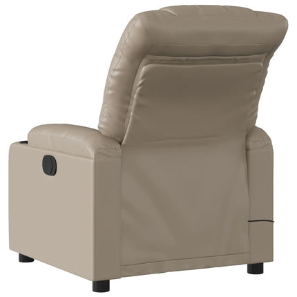 Massagefåtölj cappuccino konstläder