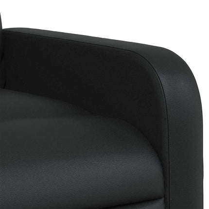 Massagefåtölj svart konstläder