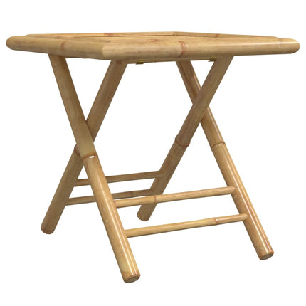 Hopfällbart trädgårdsbord 45x45x45 cm bambu