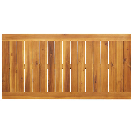 Matbord för trädgården 110x56x75 cm massivt akaciaträ