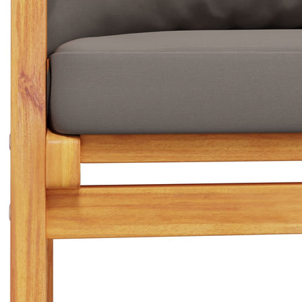 Trädgårdsbänk 120 cm med dyna massivt akaciaträ
