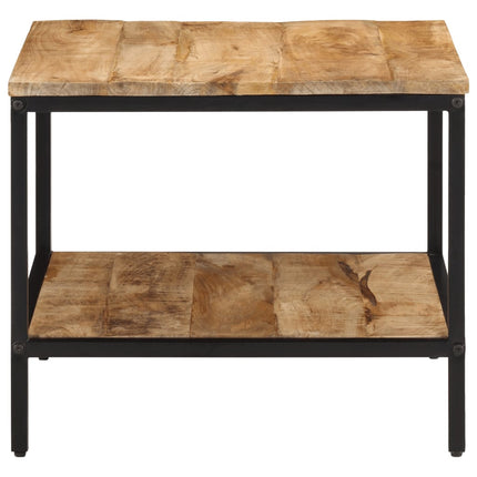 Soffbord 55x55x45 cm massivt grovt mangoträ