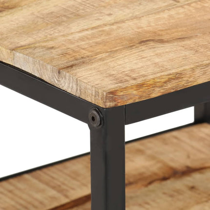 Soffbord 55x55x45 cm massivt grovt mangoträ