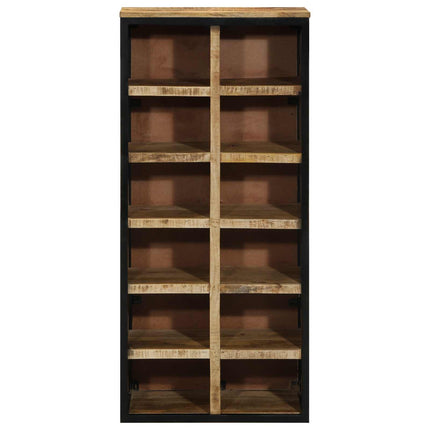 Skoskåp med hylla Brun 50 x 30 x 110 cm Massivt mangoträ