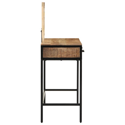 Smyckebord med låda Brun 100 x 40 x 120 cm Massivt Mangoträ