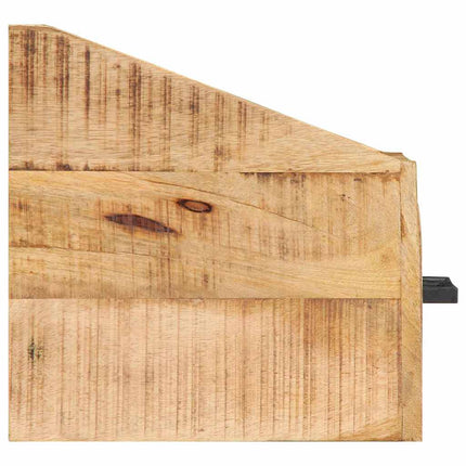 Nattduksbord med låda Brun 40 x 30 x 30 cm Massivt mangoträ