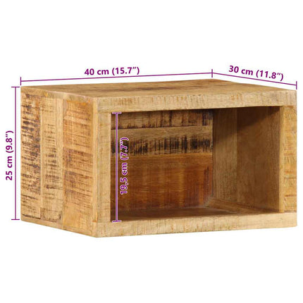 Nattduksbord Brun 40 x 30 x 25 cm Massivt mangoträ