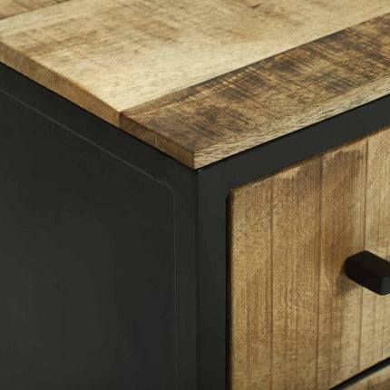 Sideboard med låda 70 x 35 x 70 cm Massivt Mangoträ