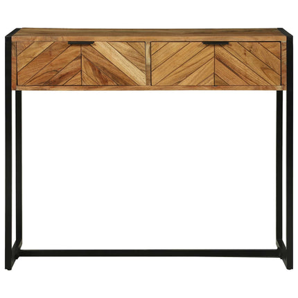 Konsolbord med låda Brun 90 x 35 x 75 cm Massivt Akaciaträ