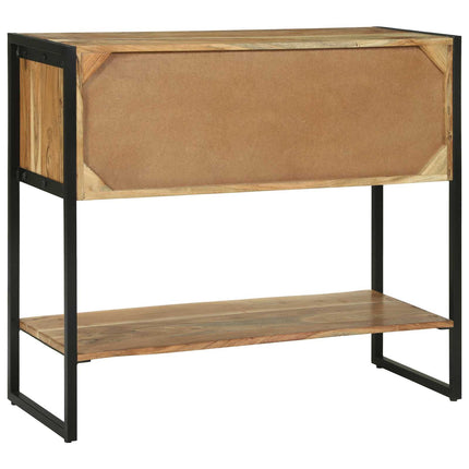 Konsolbord med låda Brun 90 x 35 x 80 cm Massivt Akaciaträ