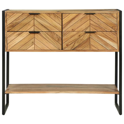 Konsolbord med låda Brun 90 x 35 x 80 cm Massivt Akaciaträ