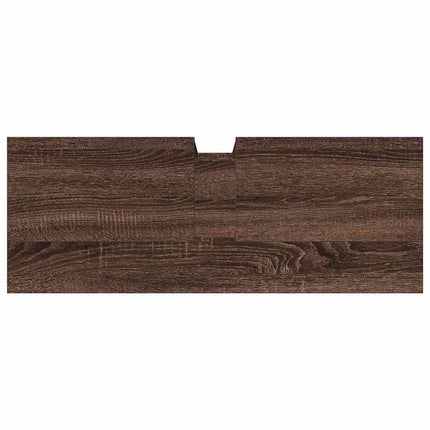 Tvättställsskåp brun ek 80x30x60 cm konstruerat trä