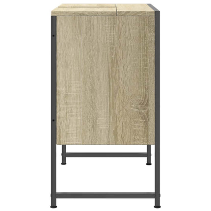 Tvättställsskåp sonoma-ek 60x33x60 cm konstruerat trä
