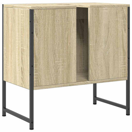 Tvättställsskåp sonoma-ek 60x33x60 cm konstruerat trä