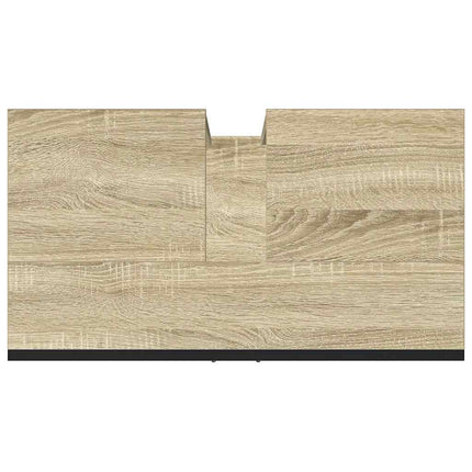 Tvättställsskåp sonoma-ek 60x33x60 cm konstruerat trä